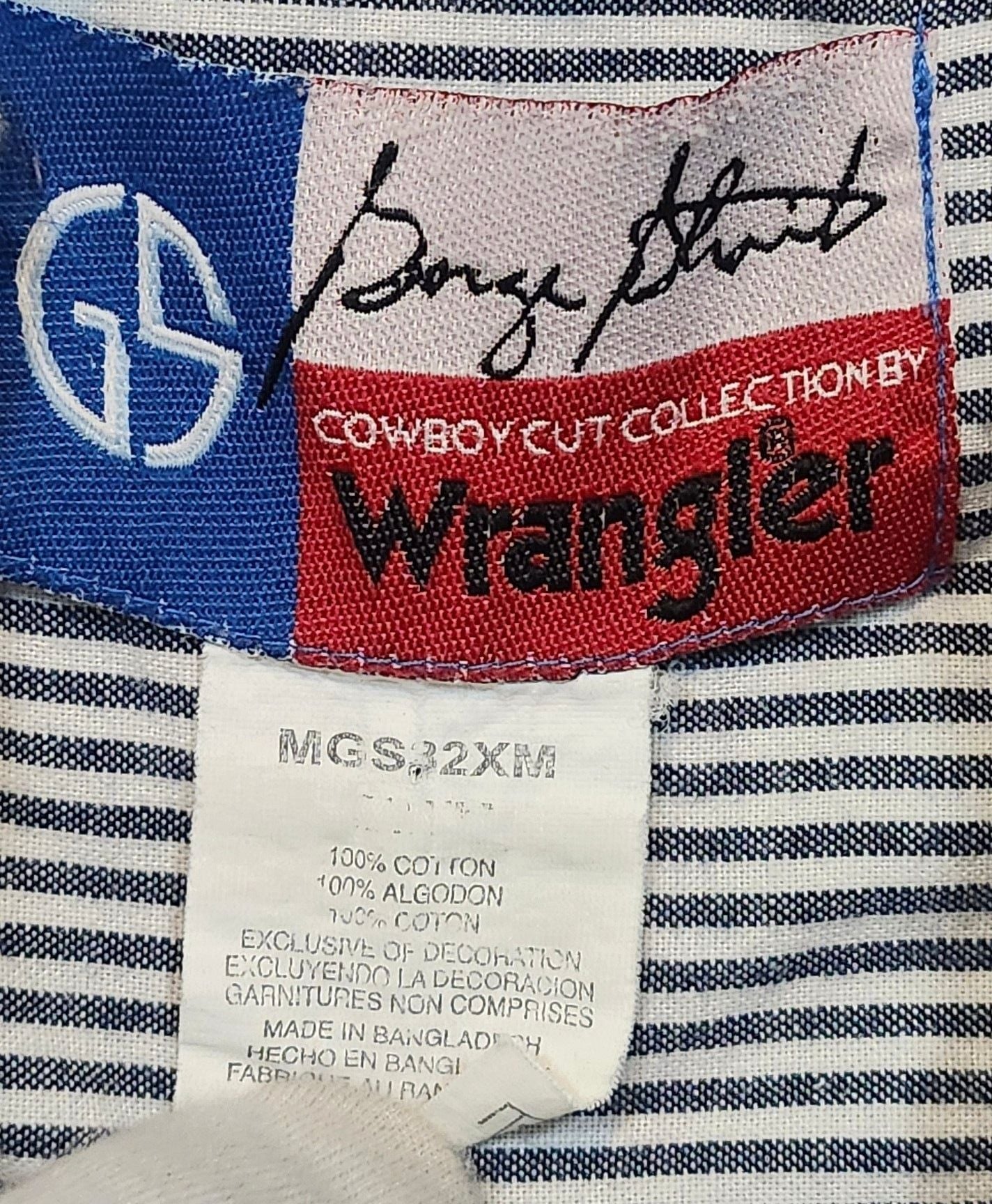 Wrangler George Strait Long Sleeve Button Down Shirt Size L 3