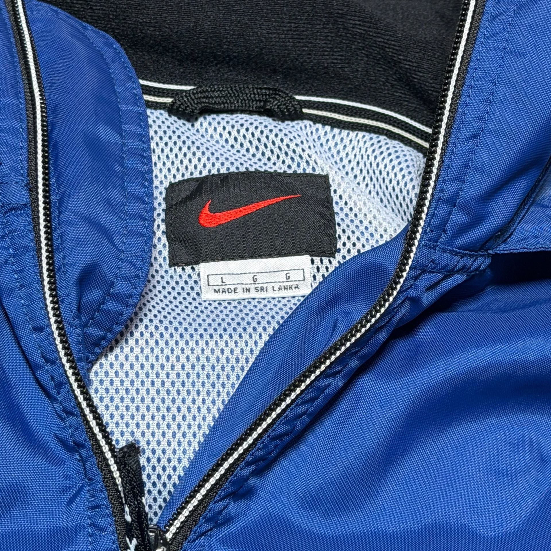 Nike Vintage Anorak Jacket Size L Blue Windbreaker 3