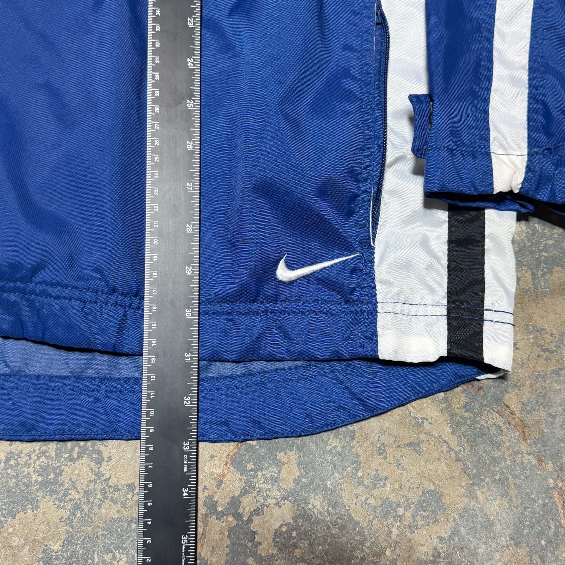 Nike Vintage Anorak Jacket Size L Blue Windbreaker 6