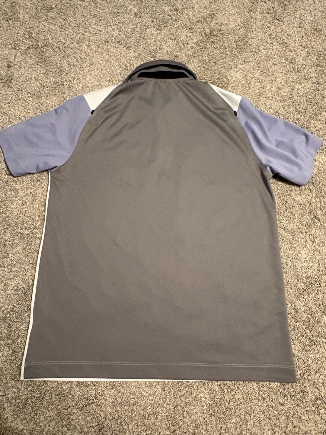 Nike Golf Tour Performance Polo Shirt Size L Gray Blue Dri-Fit 585820-047 5