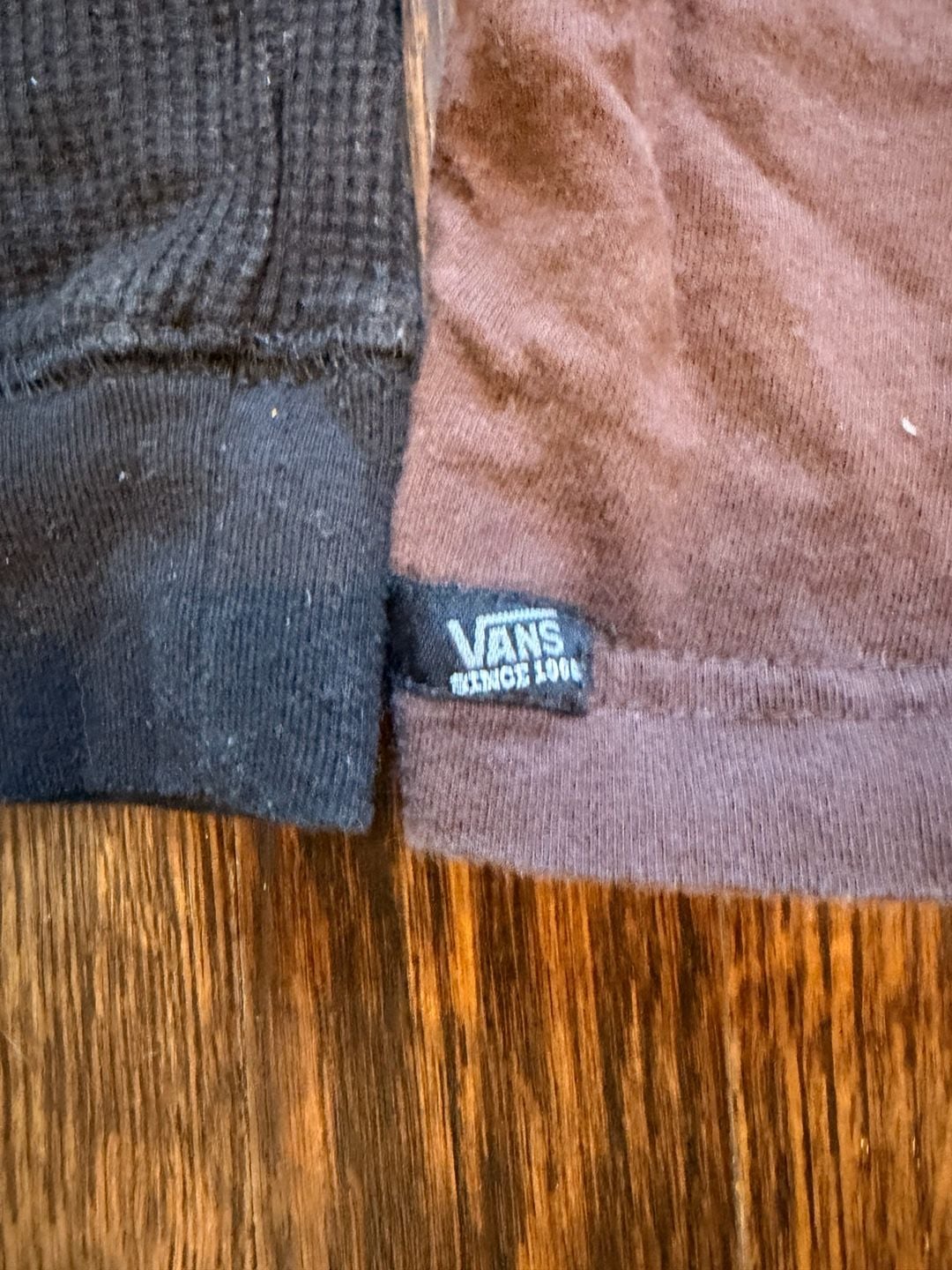 Vans Double Layer Long Sleeve T-Shirt Brown Graffiti Black Graphic Size L 4
