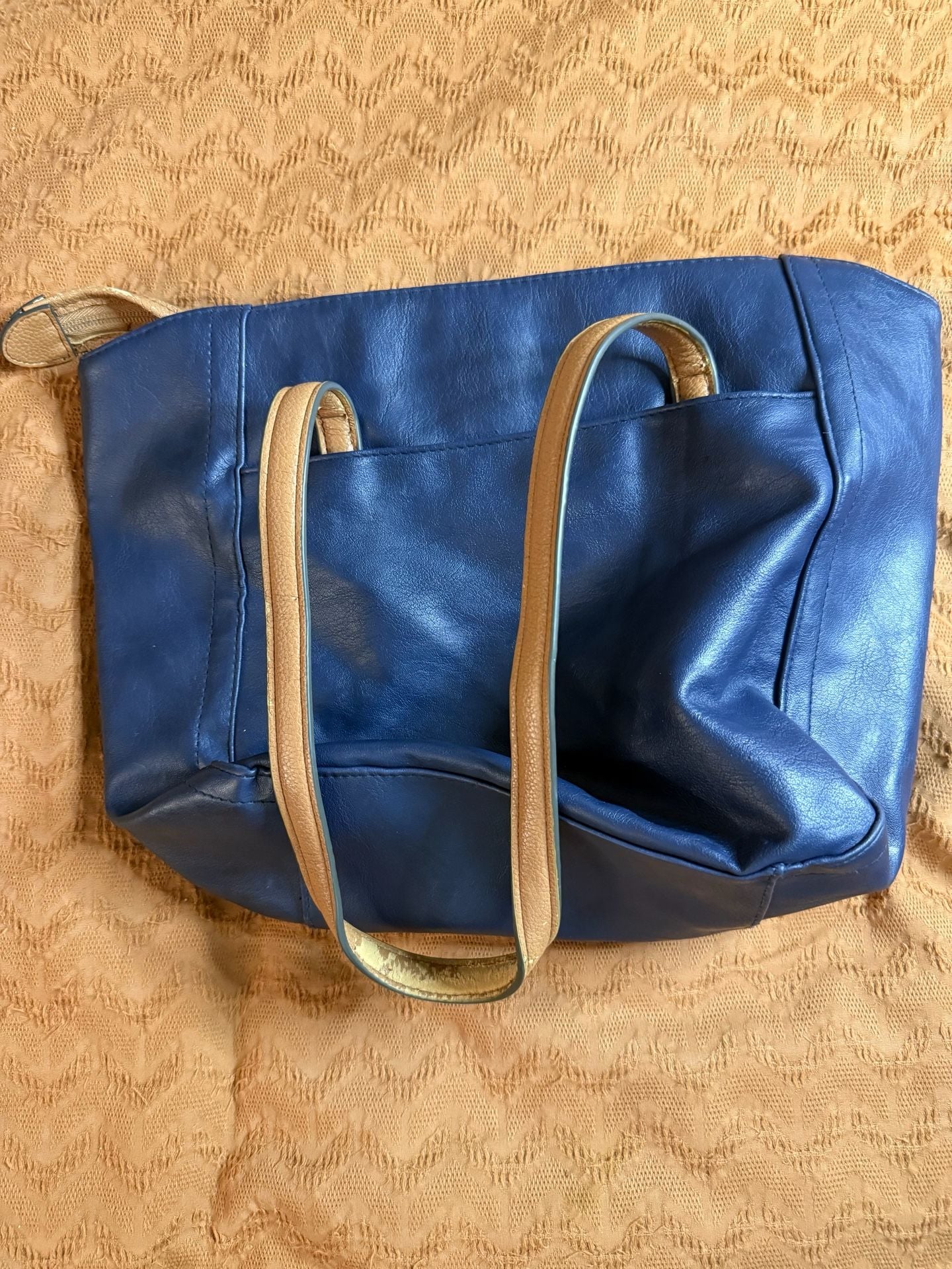 Rosetti Blue and Tan Shoulder Bag Tote 5
