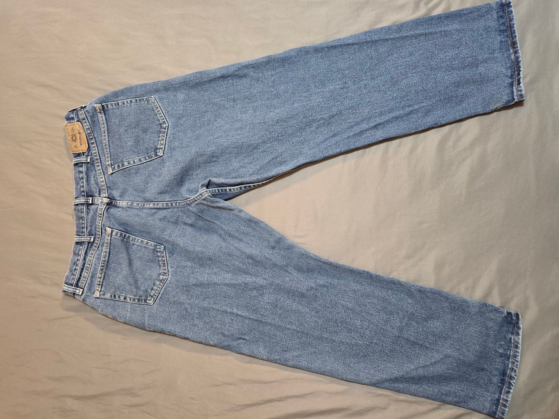 Wrangler Jeans 38x30 Blue Relaxed Straight Leg 3