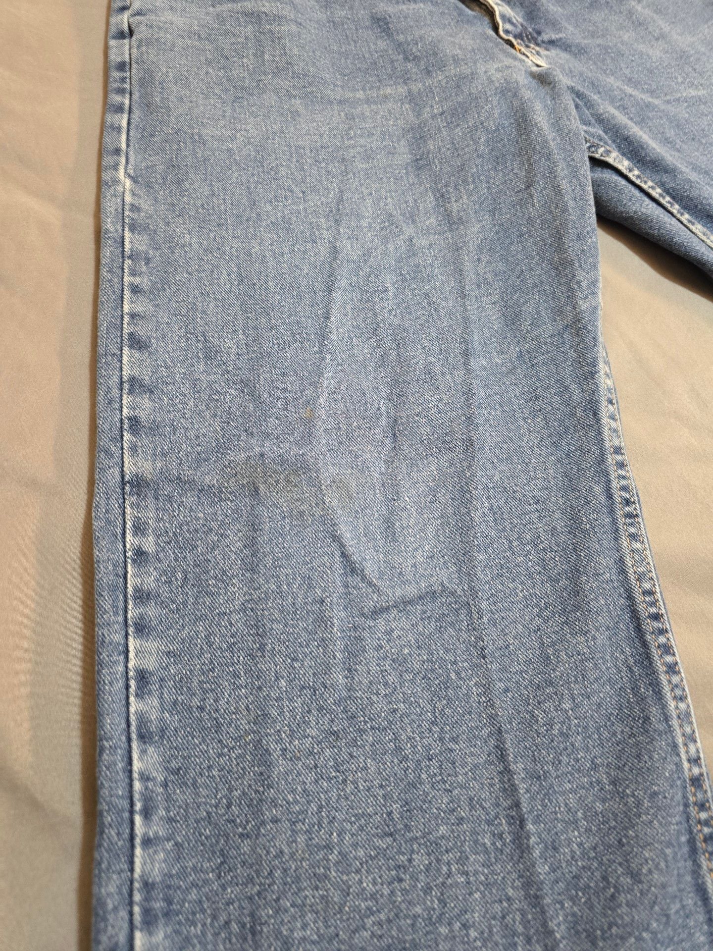 Wrangler Jeans 38x30 Blue Relaxed Straight Leg 6