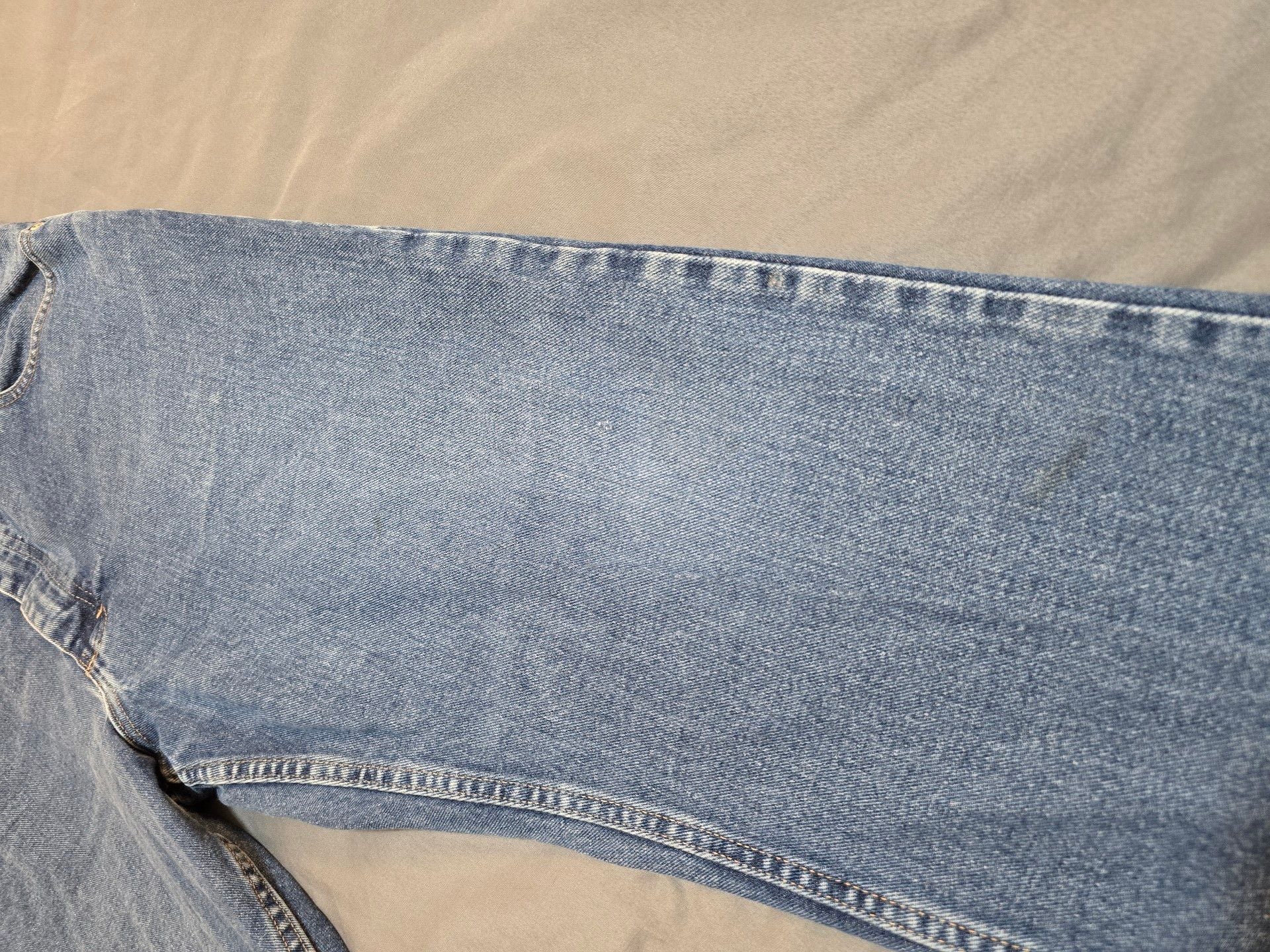 Wrangler Jeans 38x30 Blue Relaxed Straight Leg 7