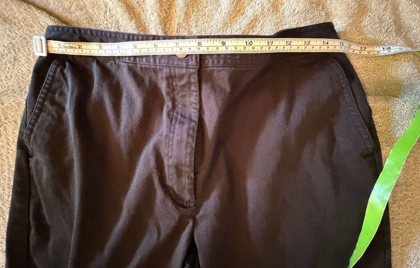 Westbound Pants Size 14 Black Cotton Blend Casual Straight Leg 5