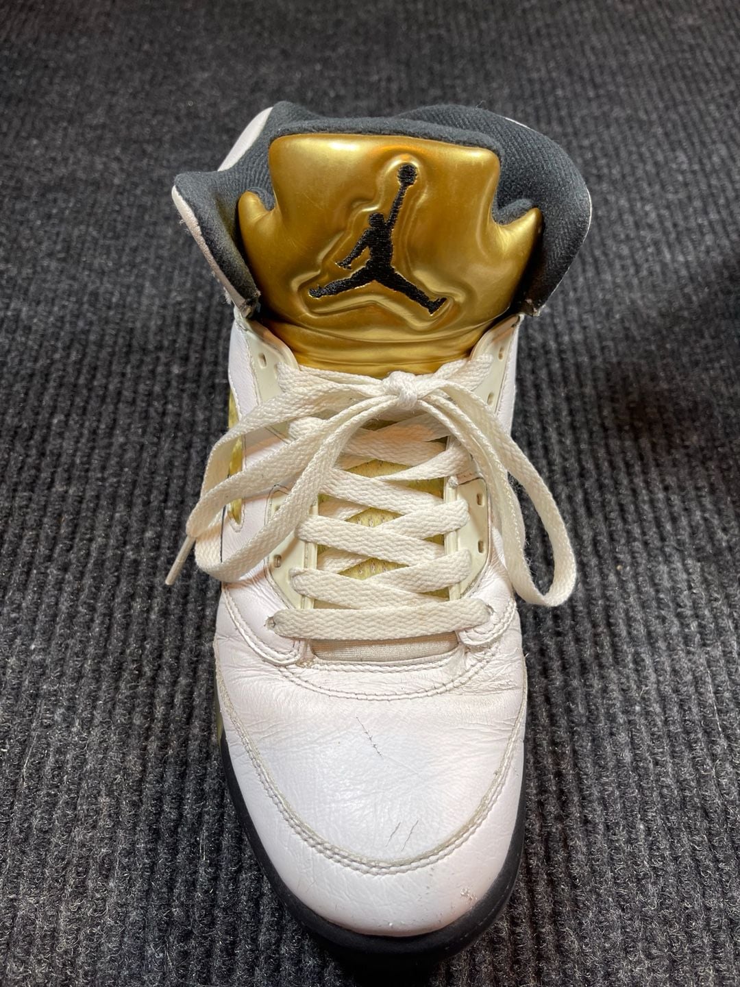 Nike Air Jordan 5 Retro White Metallic Gold 3