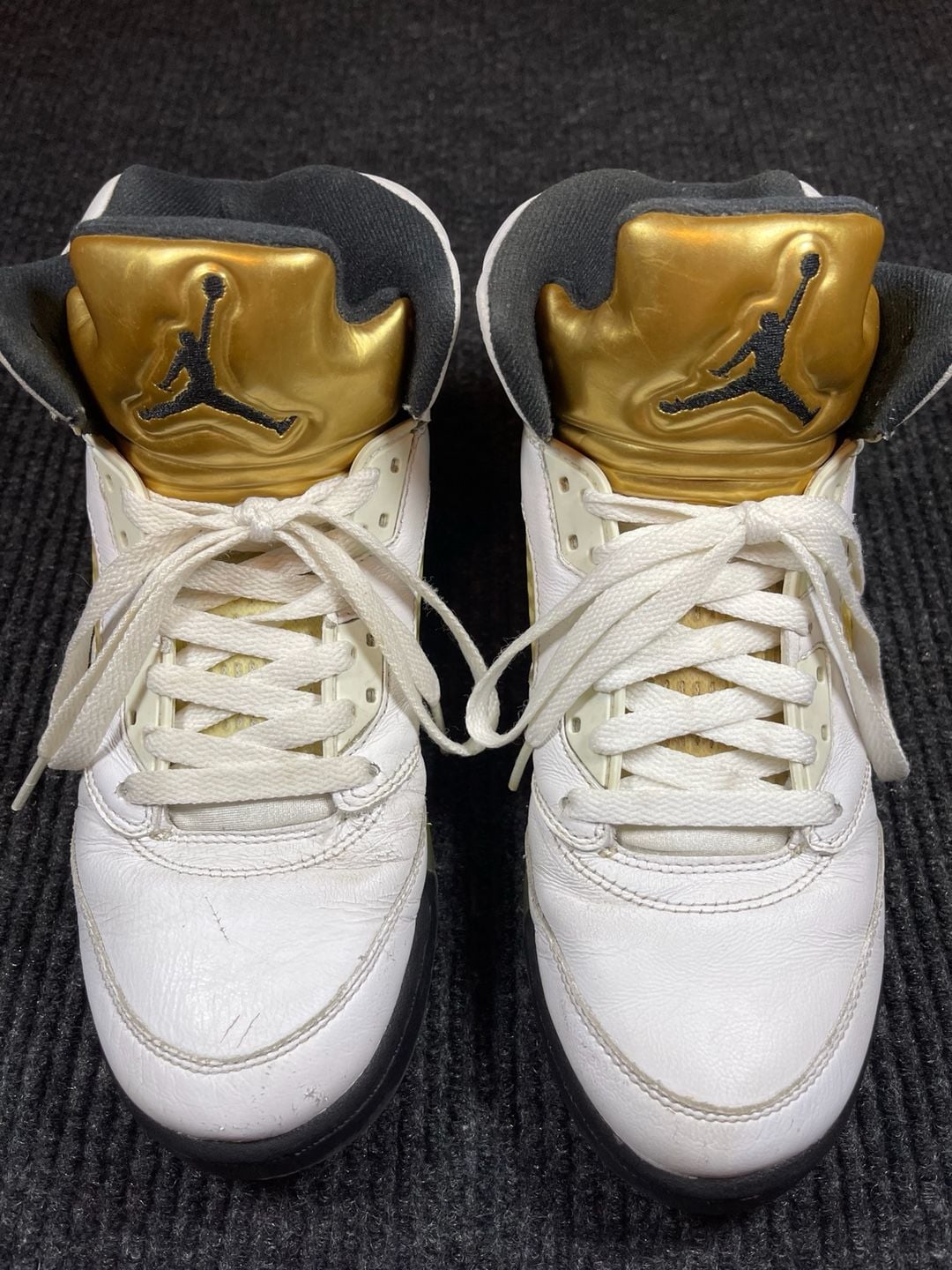 Nike Air Jordan 5 Retro White Metallic Gold 2
