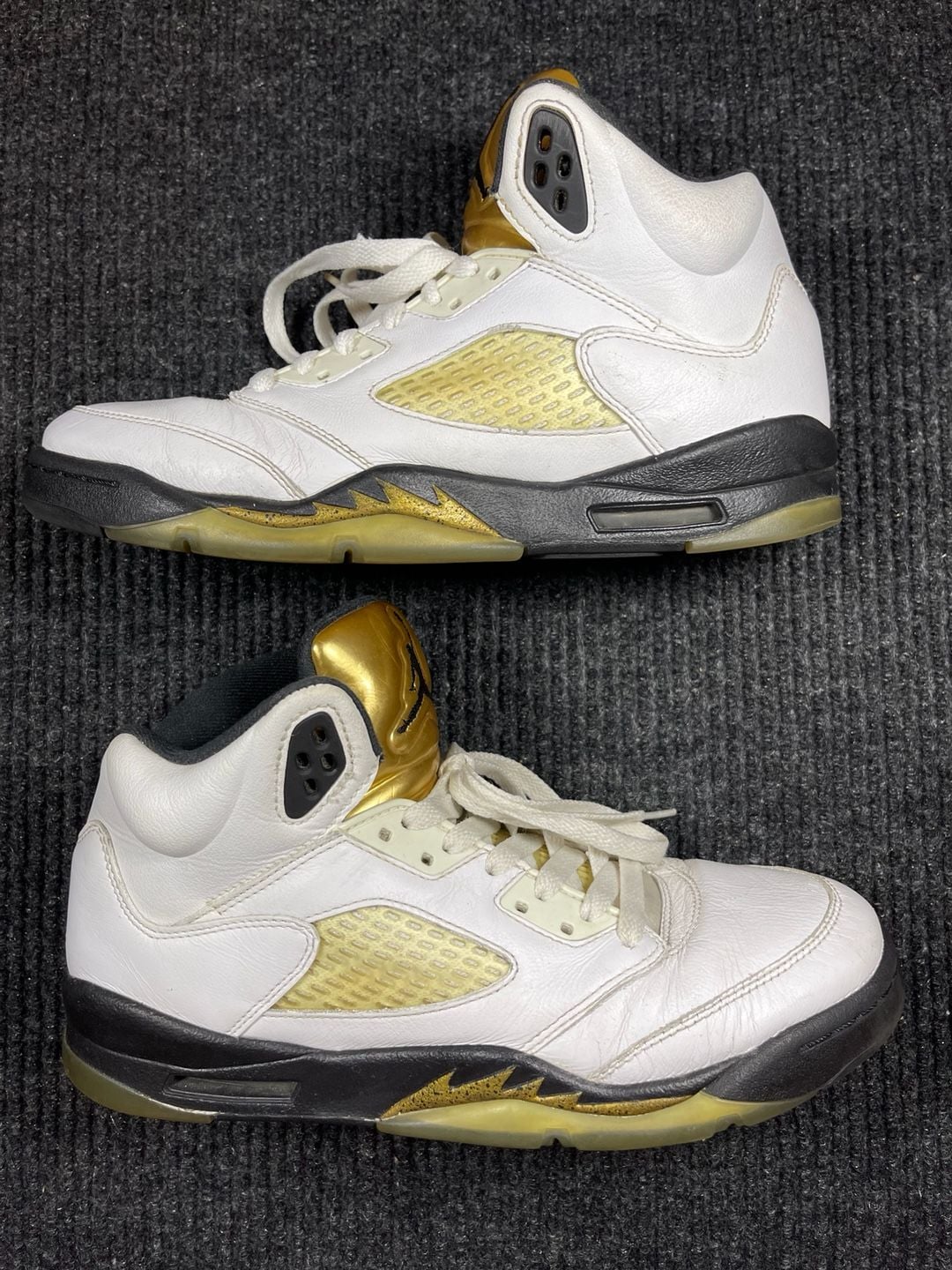 Nike Air Jordan 5 Retro White Metallic Gold 6