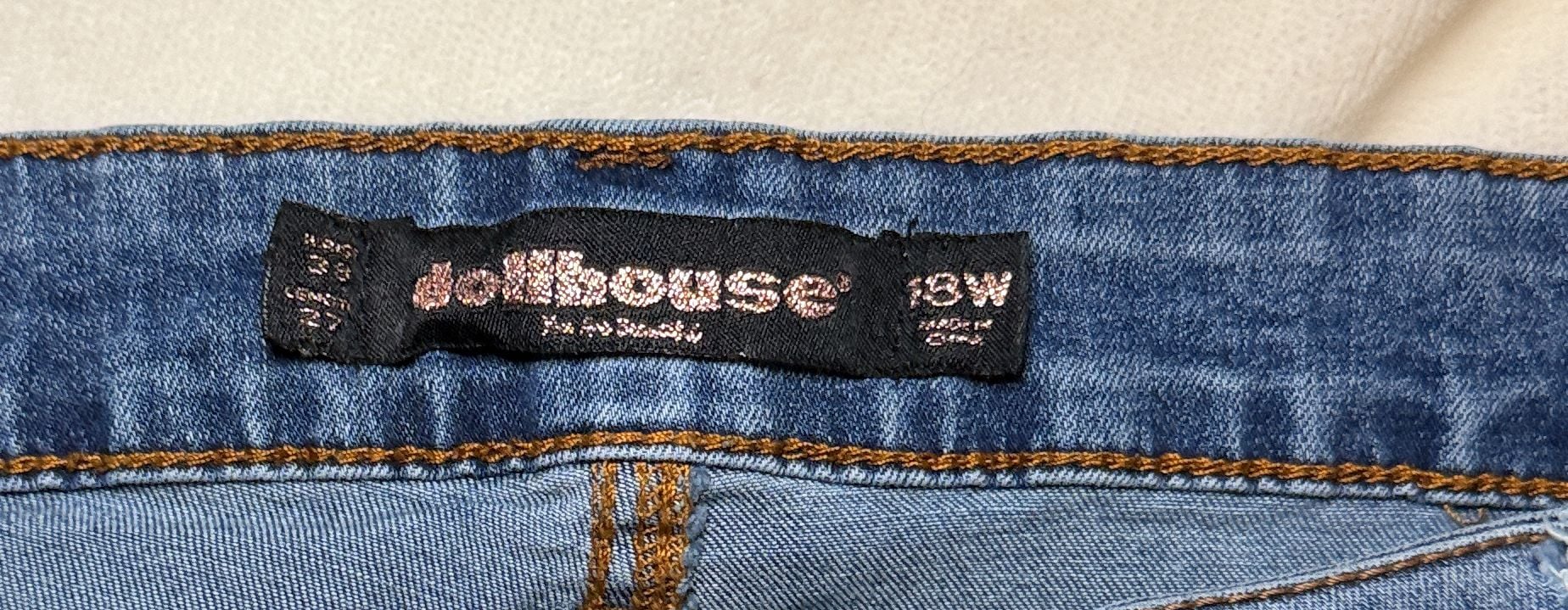 Dollhouse Distressed Straight Leg Jeans Size 18W 3