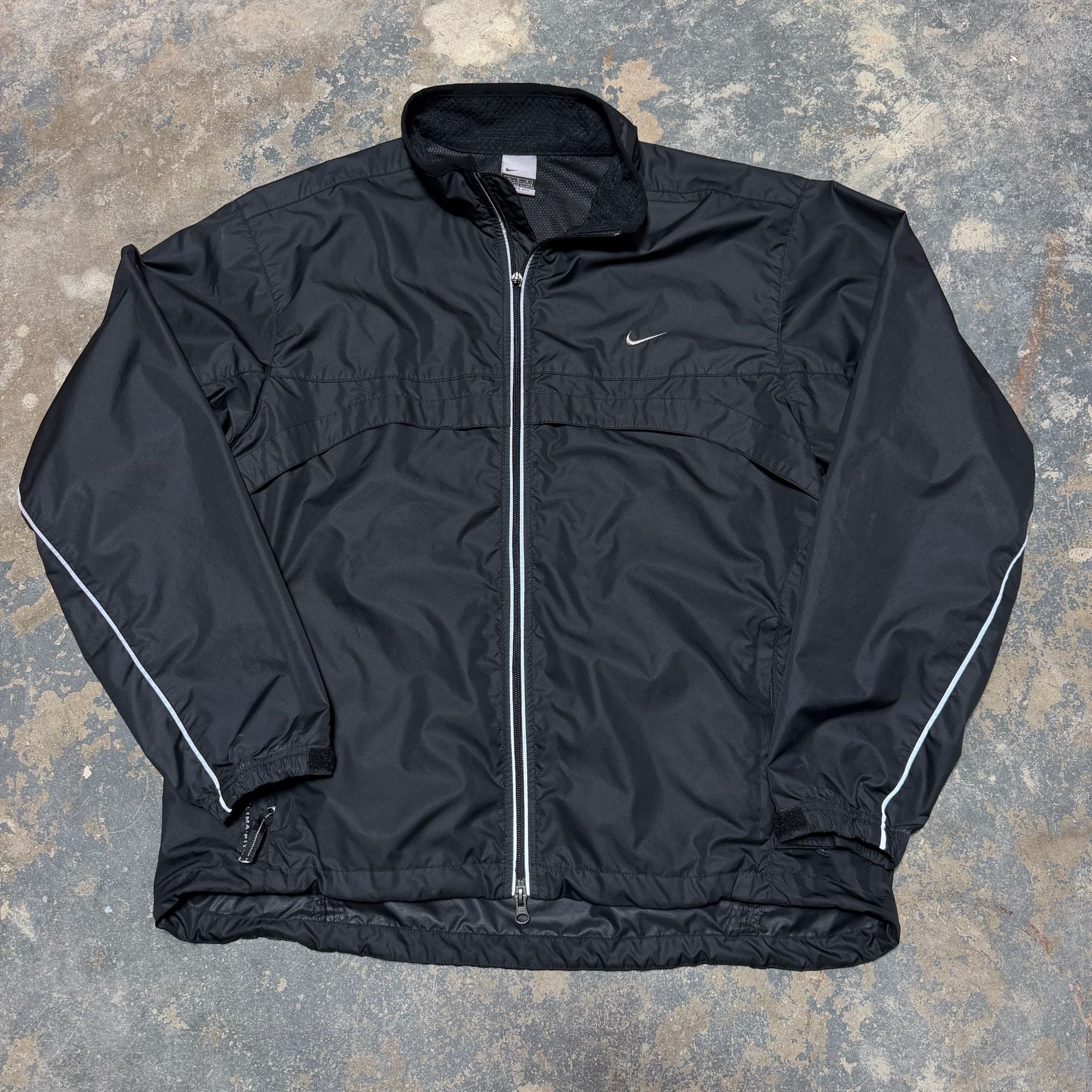 Vintage Nike Clima-Fit Full Zip Jacket Black Windbreaker 2