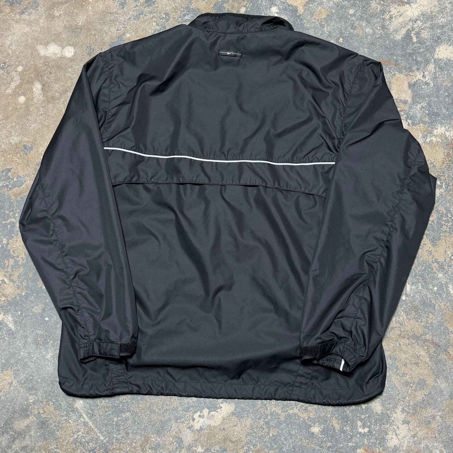 Vintage Nike Clima-Fit Full Zip Jacket Black Windbreaker 7