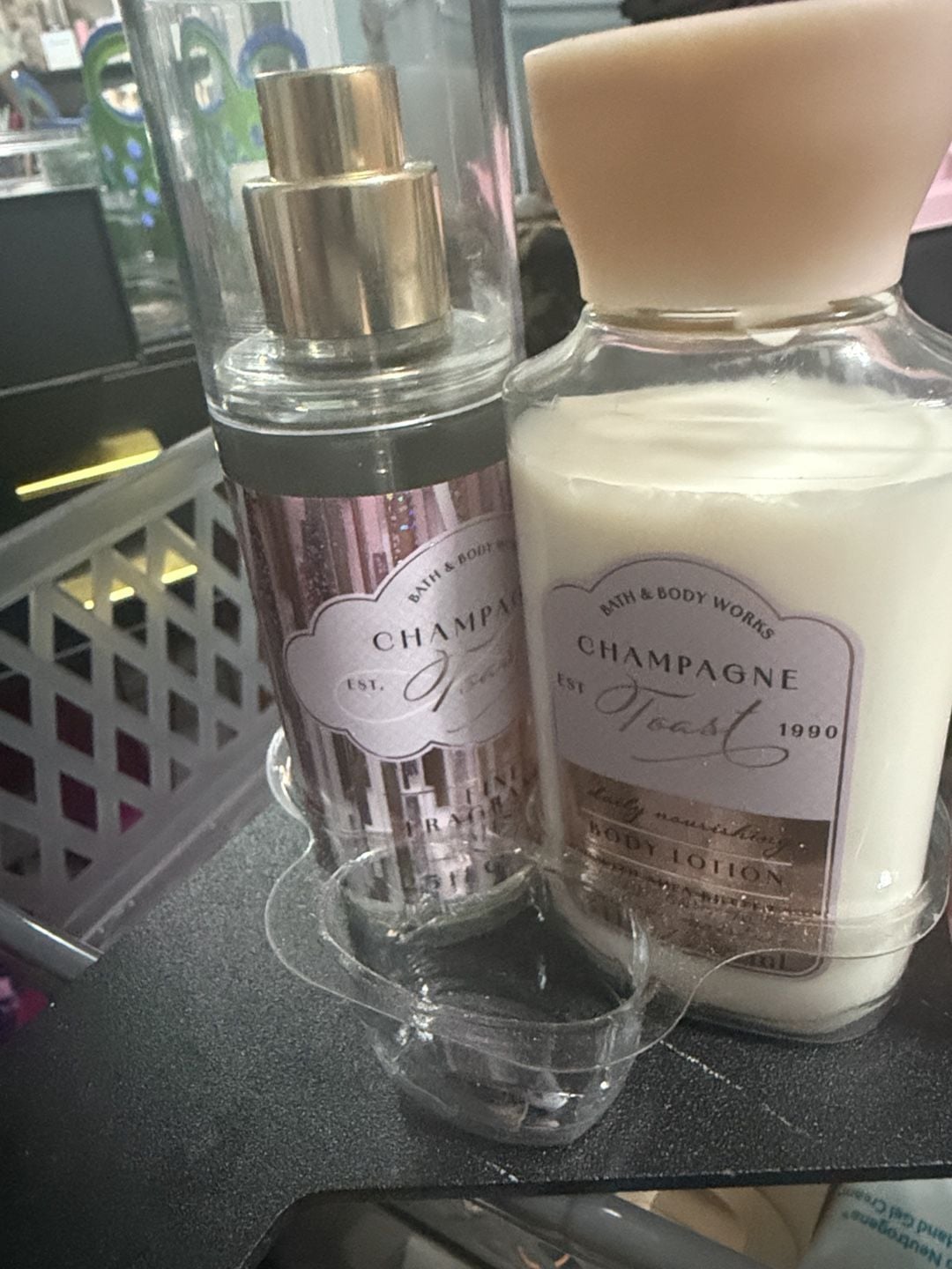 Bath & Body Works Champagne Toast Body Care Set Mist Lotion Hand Gel 2