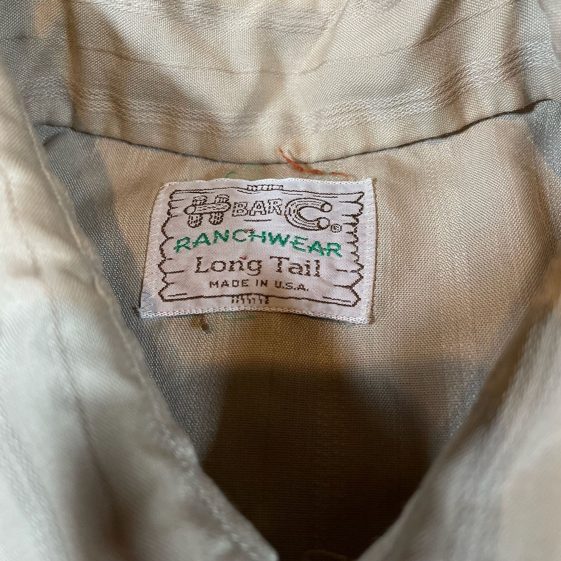 Circle S Western Shirt Long Tall Tan Striped Pearl Snap 5