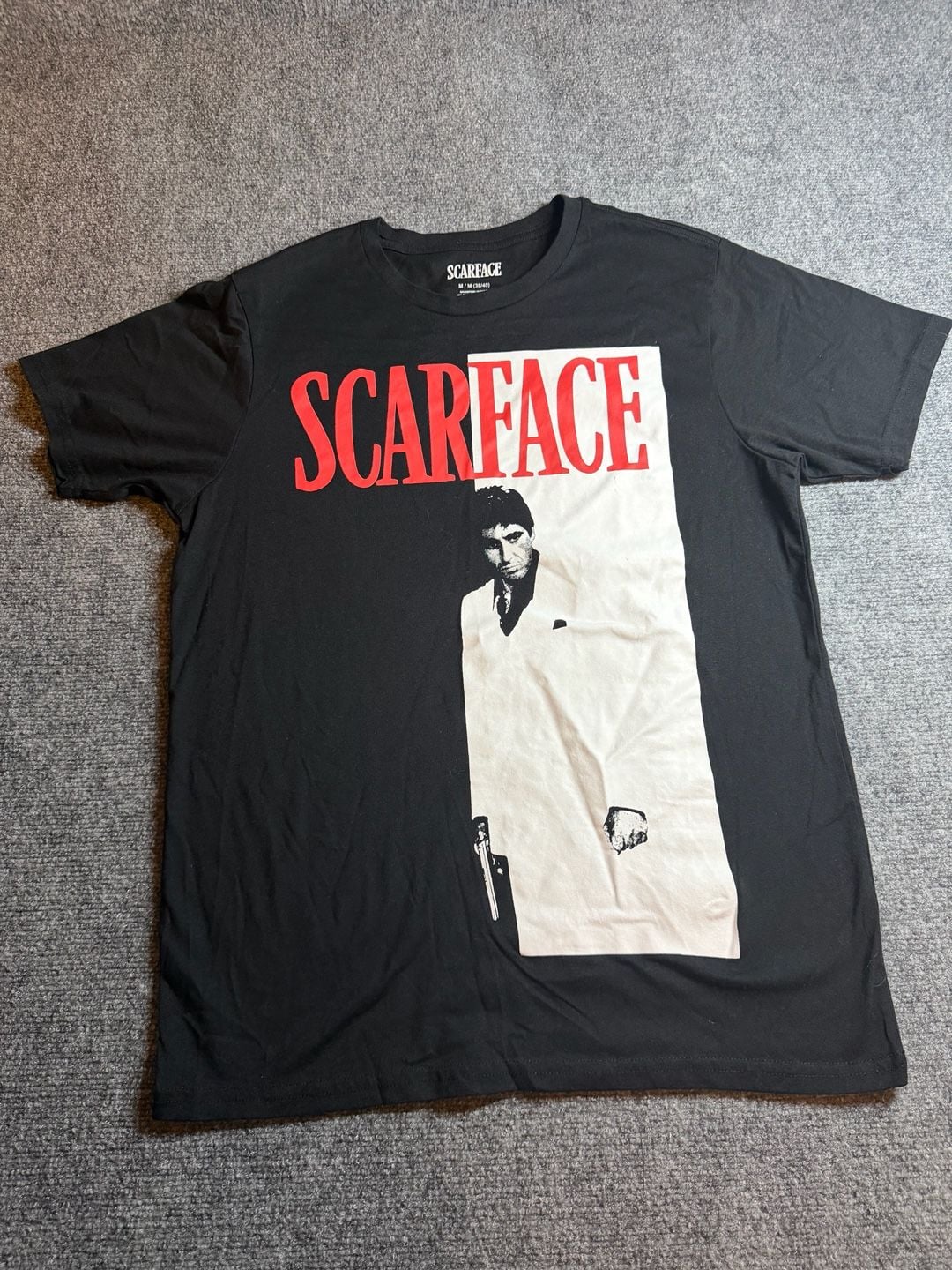 Scarface Movie Graphic T-Shirt Size M Black Tony Montana 2
