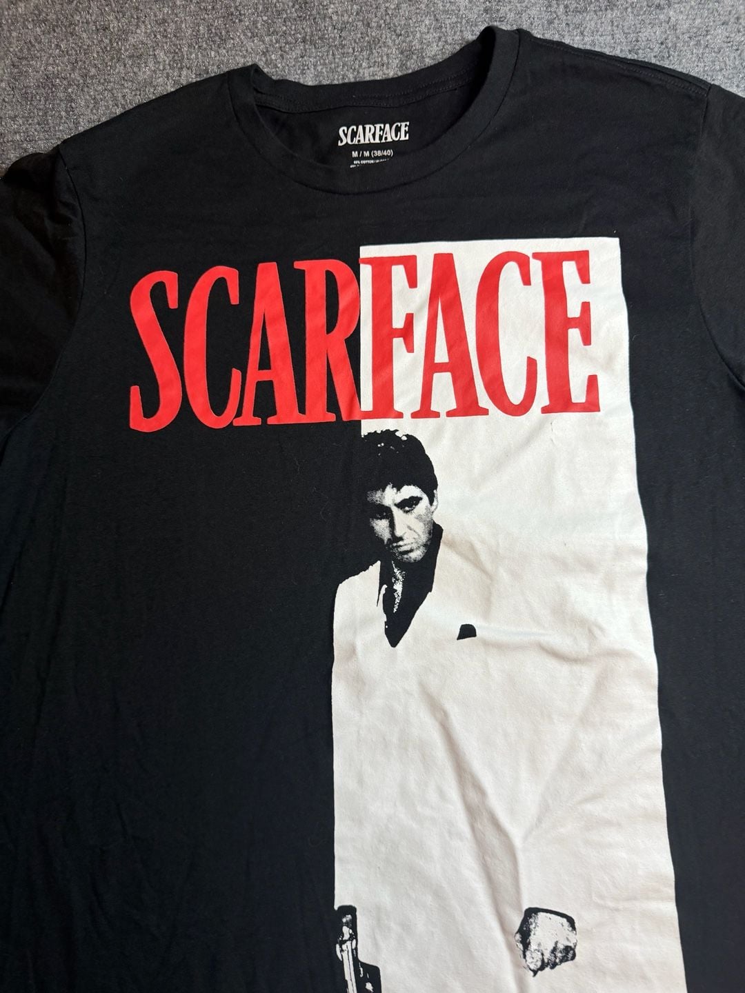 Scarface Movie Graphic T-Shirt Size M Black Tony Montana 3
