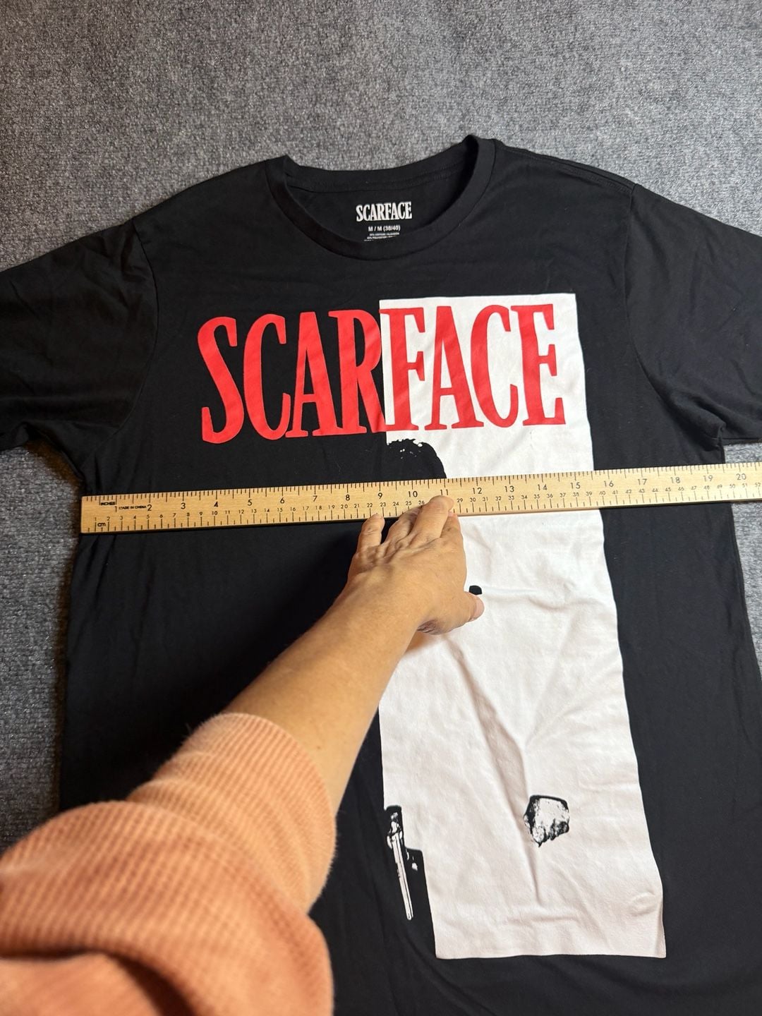 Scarface Movie Graphic T-Shirt Size M Black Tony Montana 6