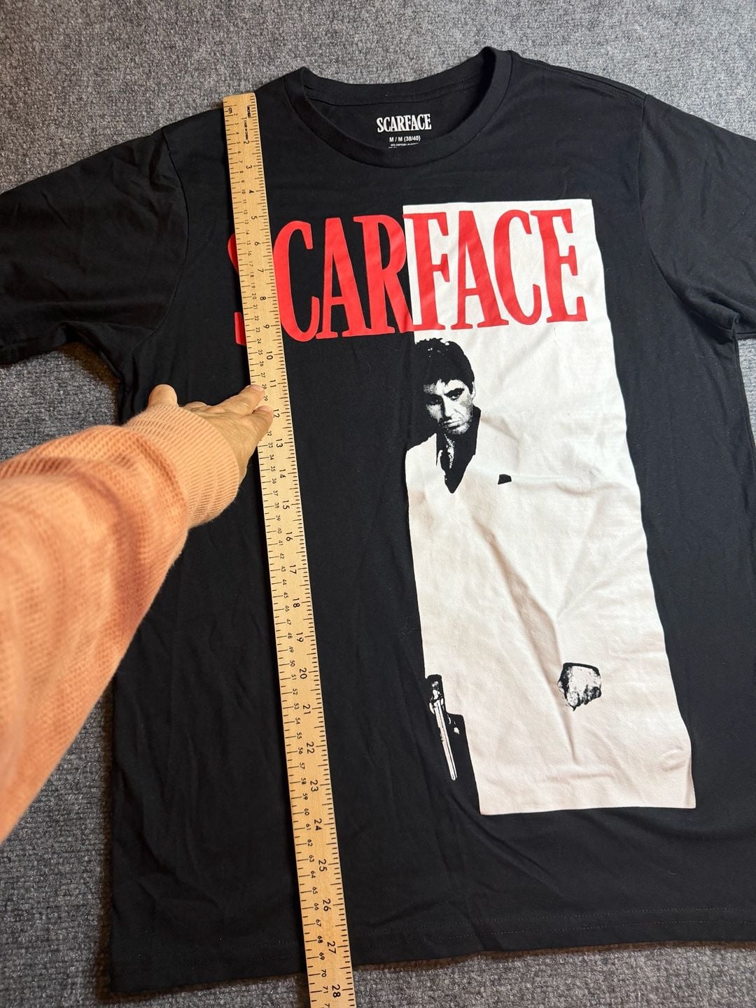 Scarface Movie Graphic T-Shirt Size M Black Tony Montana 7