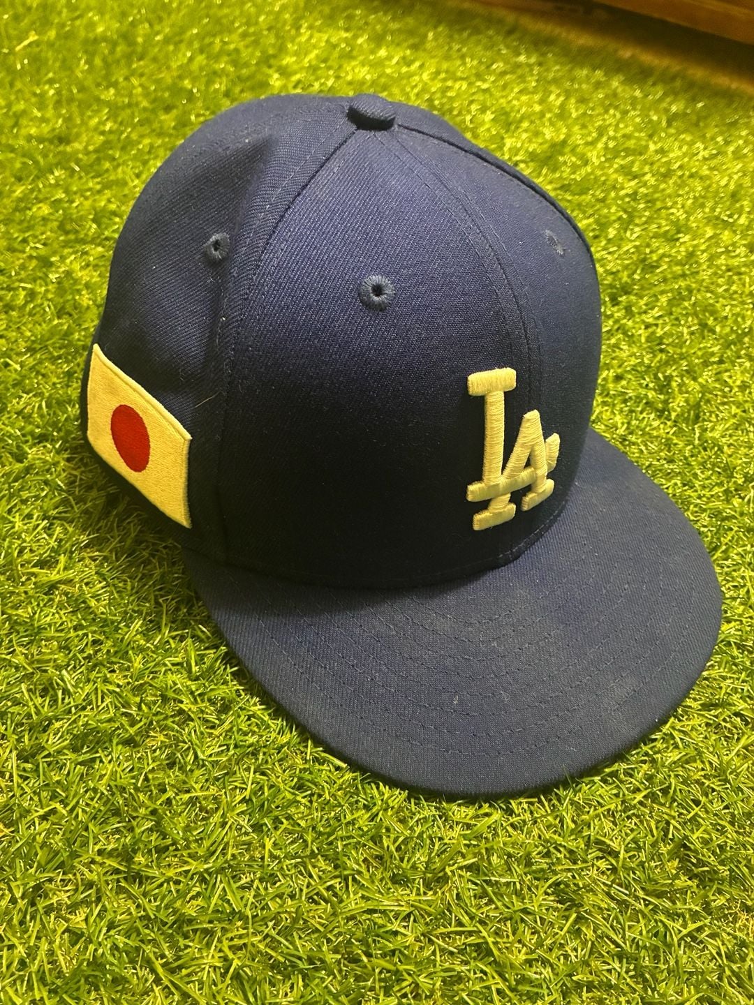 New Era Los Angeles Dodgers Hat Navy Japan Flag Patch 2