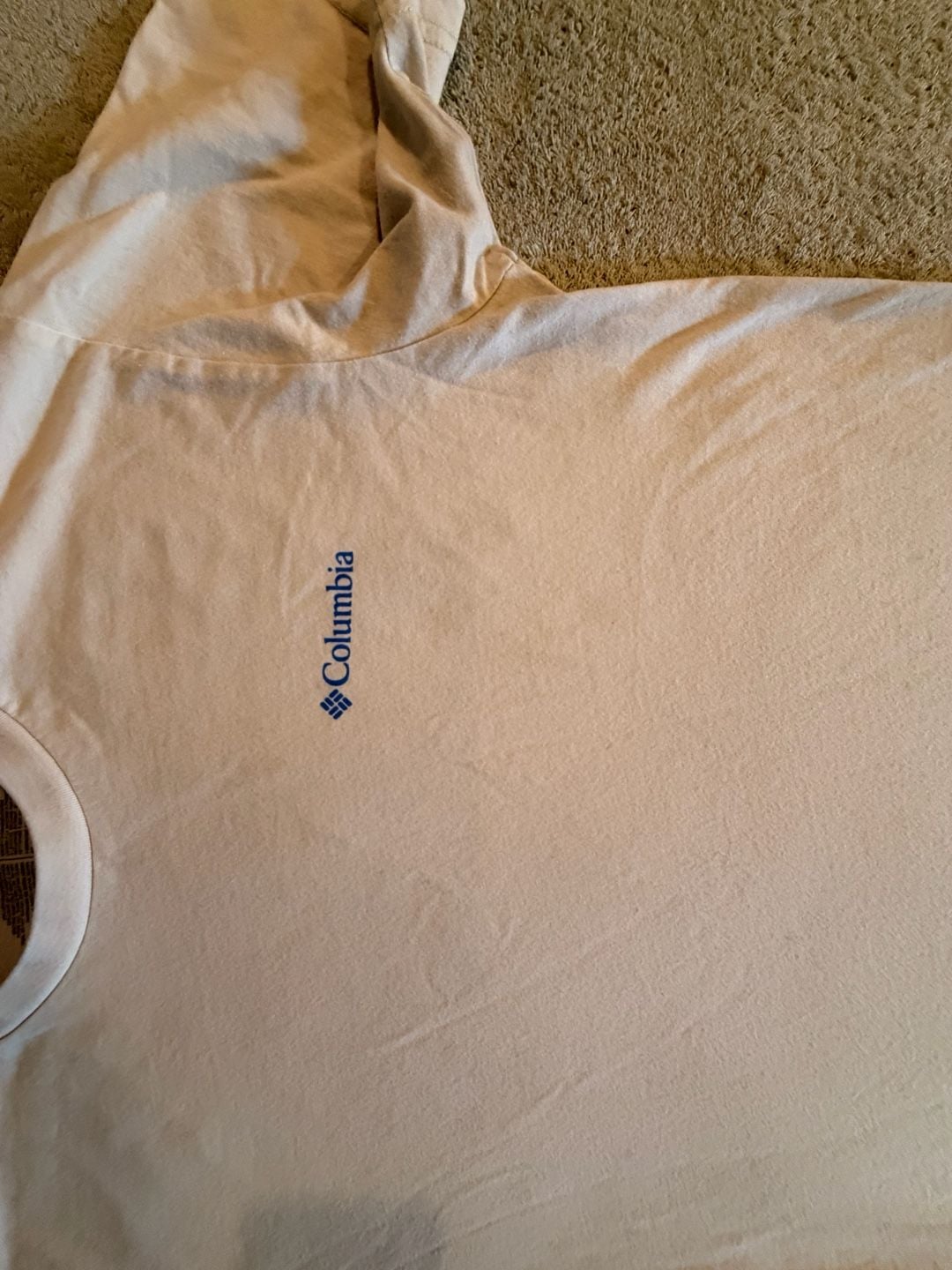 Columbia Sportswear Company Short Sleeve T-Shirt Size L Cream 3