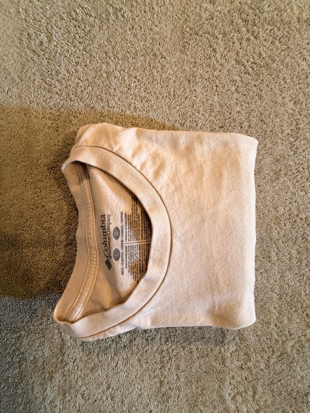 Columbia Sportswear Company Short Sleeve T-Shirt Size L Cream 11