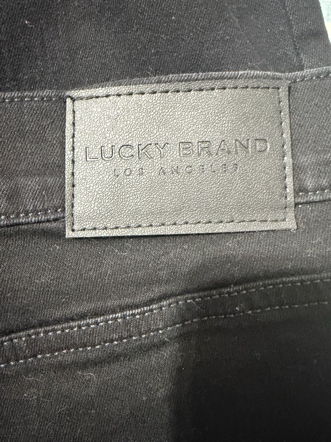 Lucky Brand Jeans 40x34 Black Straight Leg Denim Pants 6