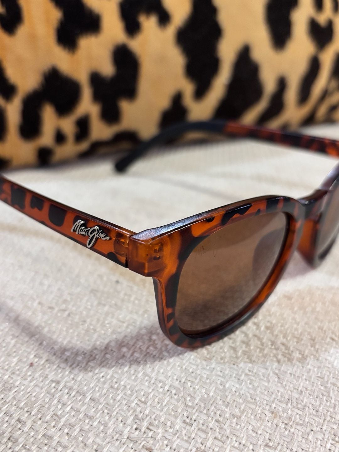 Maui Jim Sunglasses Tortoise Shell Frame Brown Lenses 3