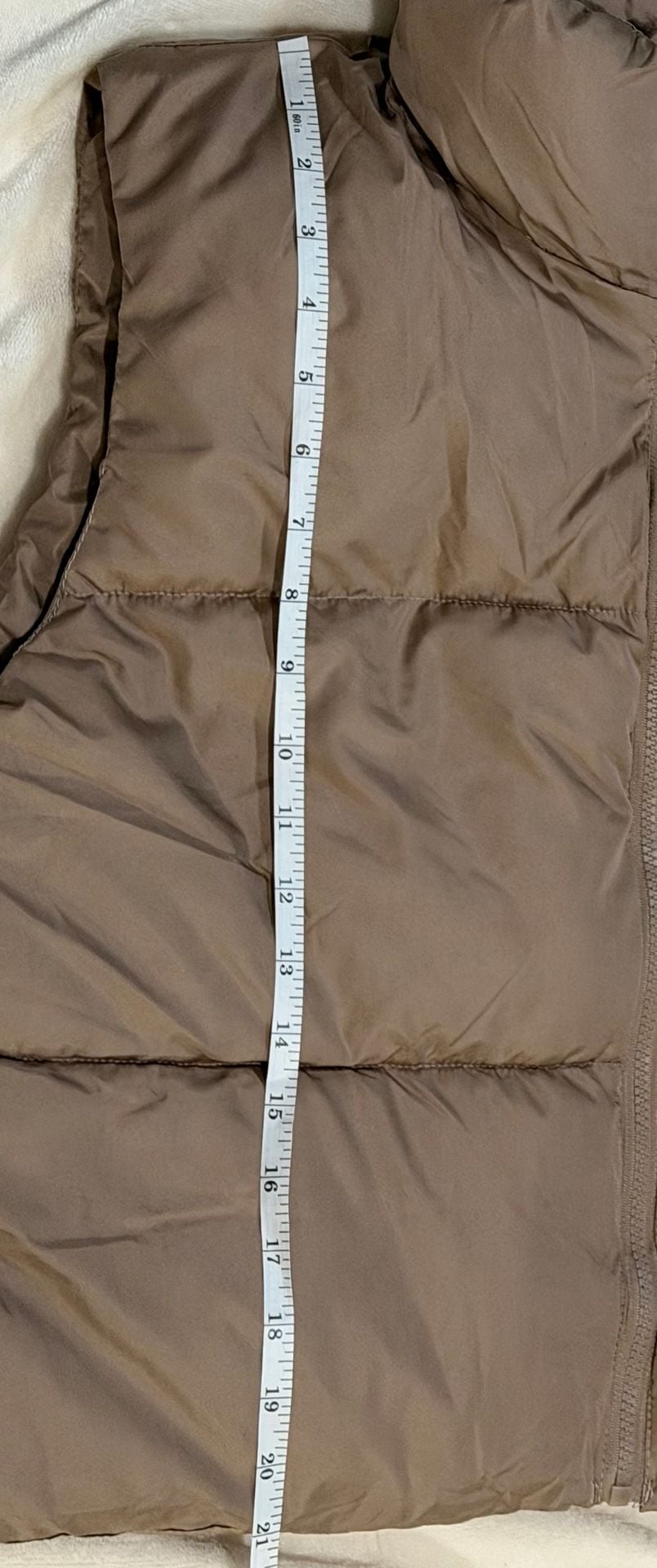 Steve Madden Puffer Vest Size XL Sand New With Tags 9