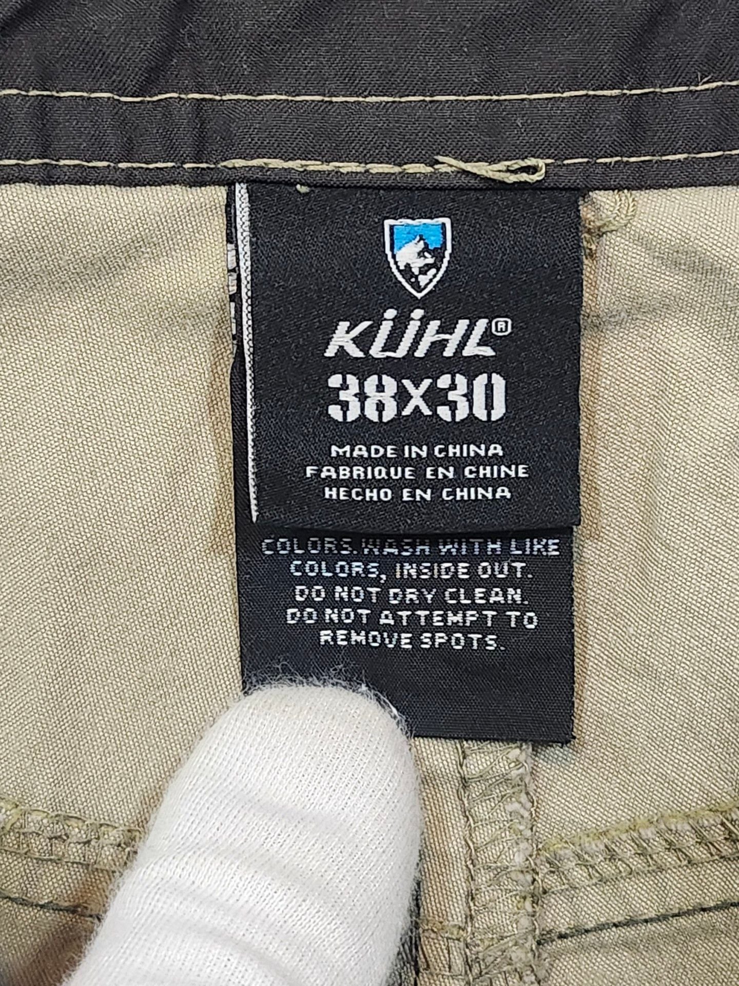 Kuhl Pants 38x30 Green Cotton Blend Hiking Cargo Outdoor Casual 3