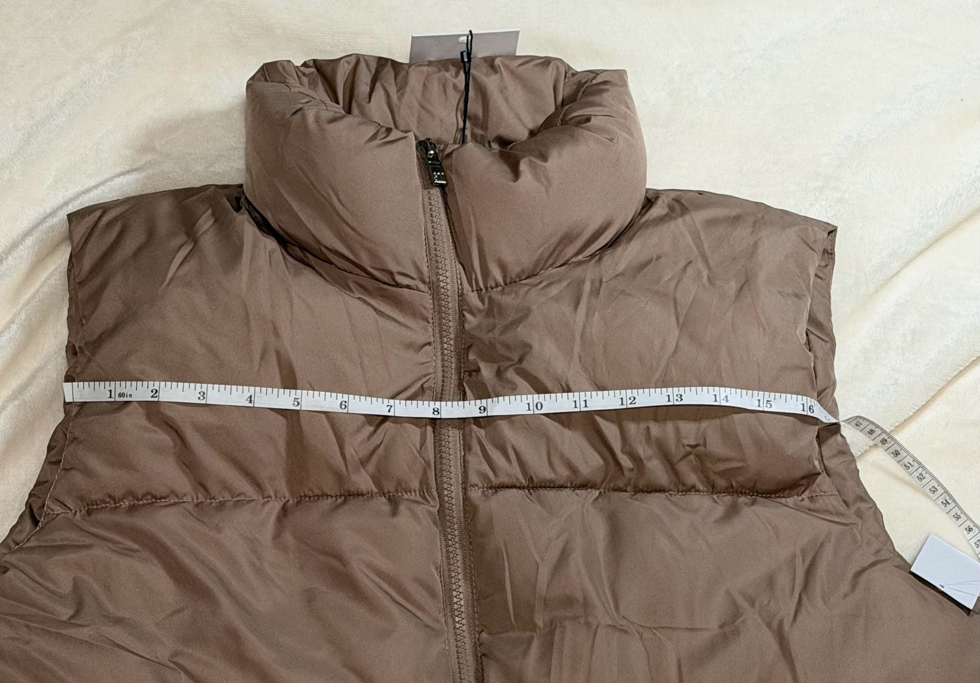 Steve Madden Puffer Vest Size XL Sand New With Tags 7