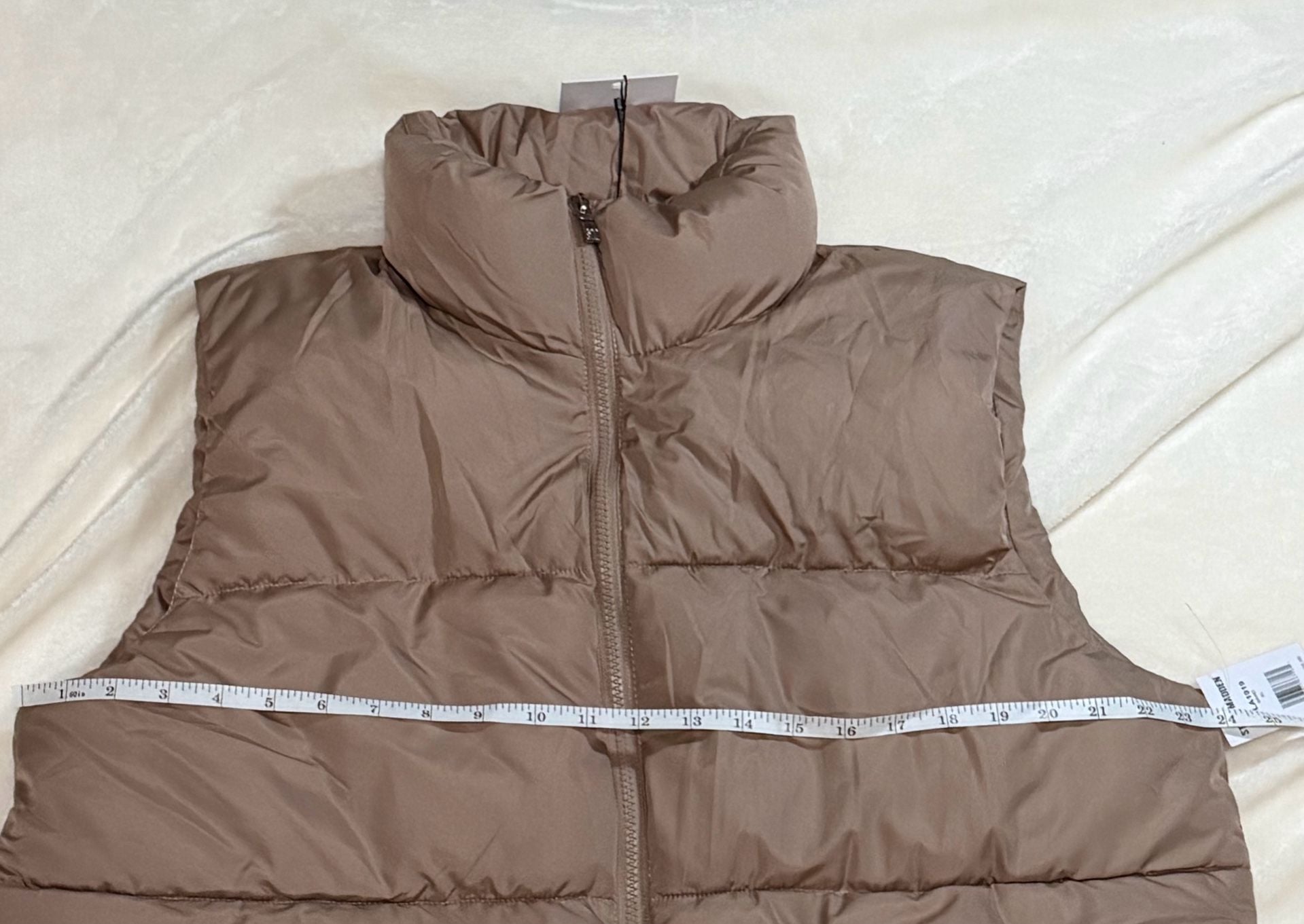 Steve Madden Puffer Vest Size XL Sand New With Tags 8