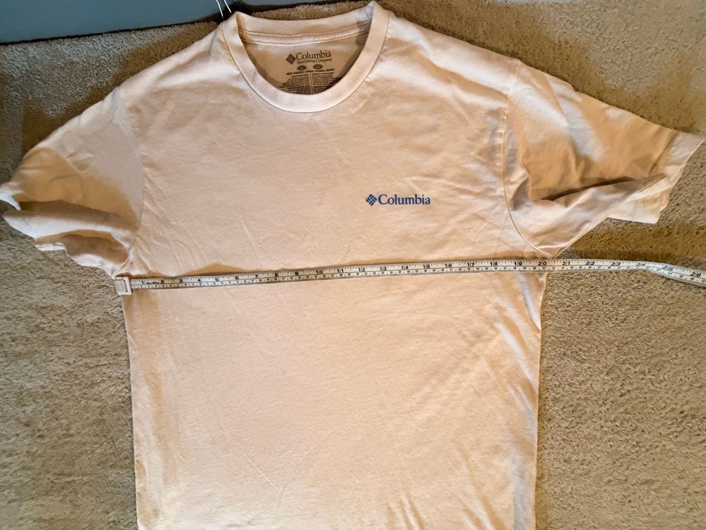 Columbia Sportswear Company Short Sleeve T-Shirt Size L Cream 6