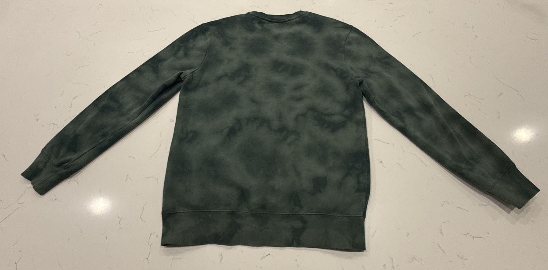 True Religion Logo Sweatshirt Size M Green Tie Dye Pullover Top 7