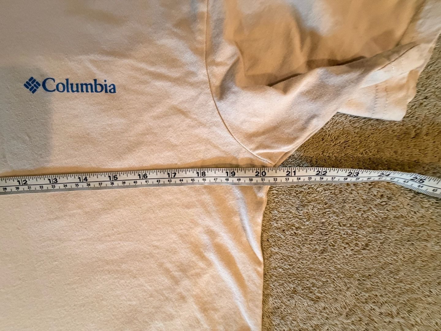 Columbia Sportswear Company Short Sleeve T-Shirt Size L Cream 7