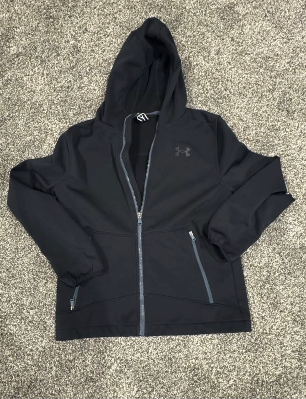 Under Armour Storm ColdGear Jacket YLG Black Full Zip 2