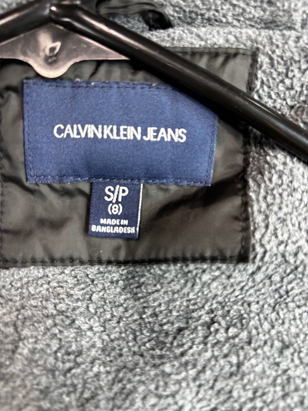 Calvin Klein Jeans Puffer Jacket Size S Black 8