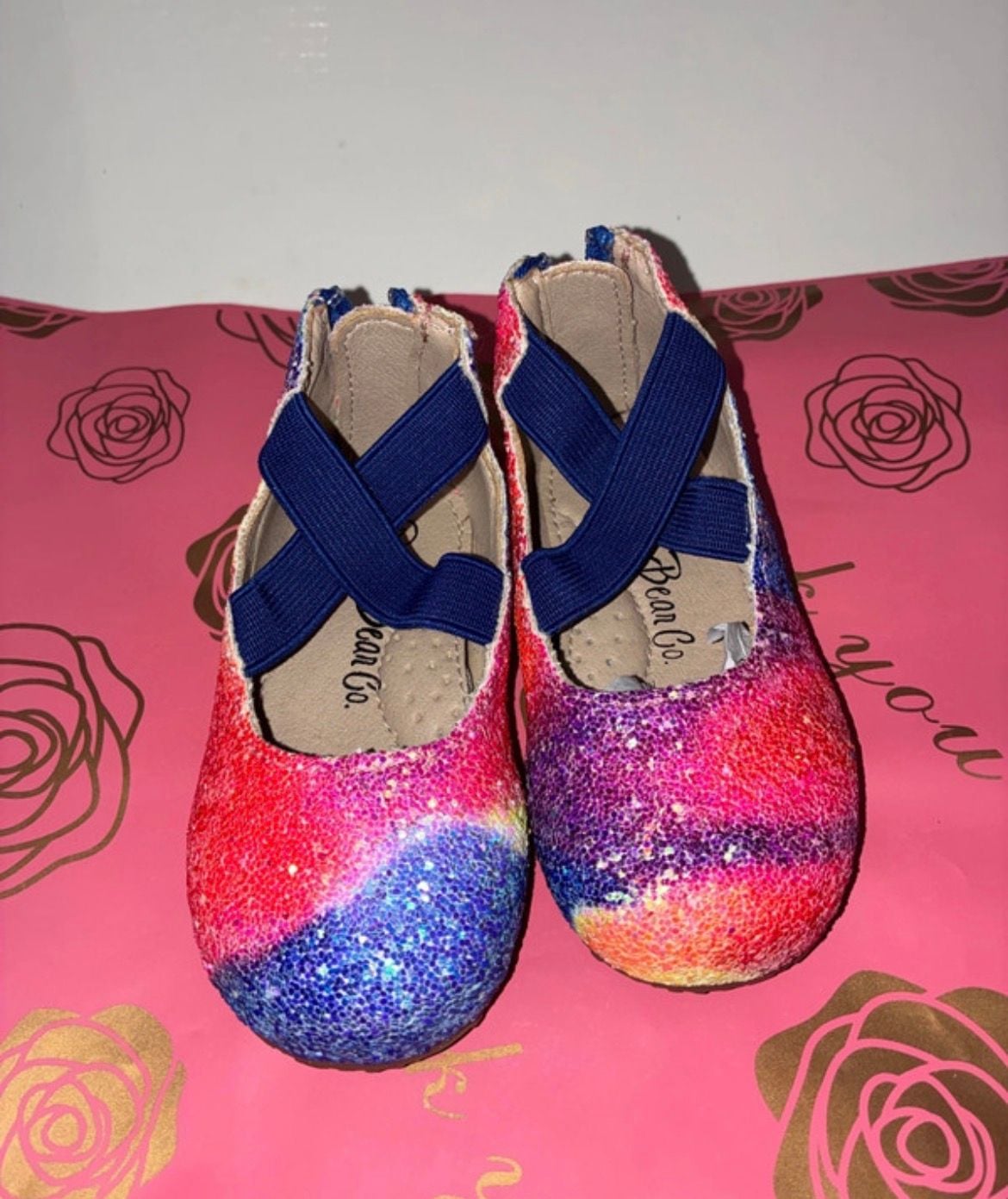 A Bear Co. Glitter Ballet Flats Size 4T Multicolor 2