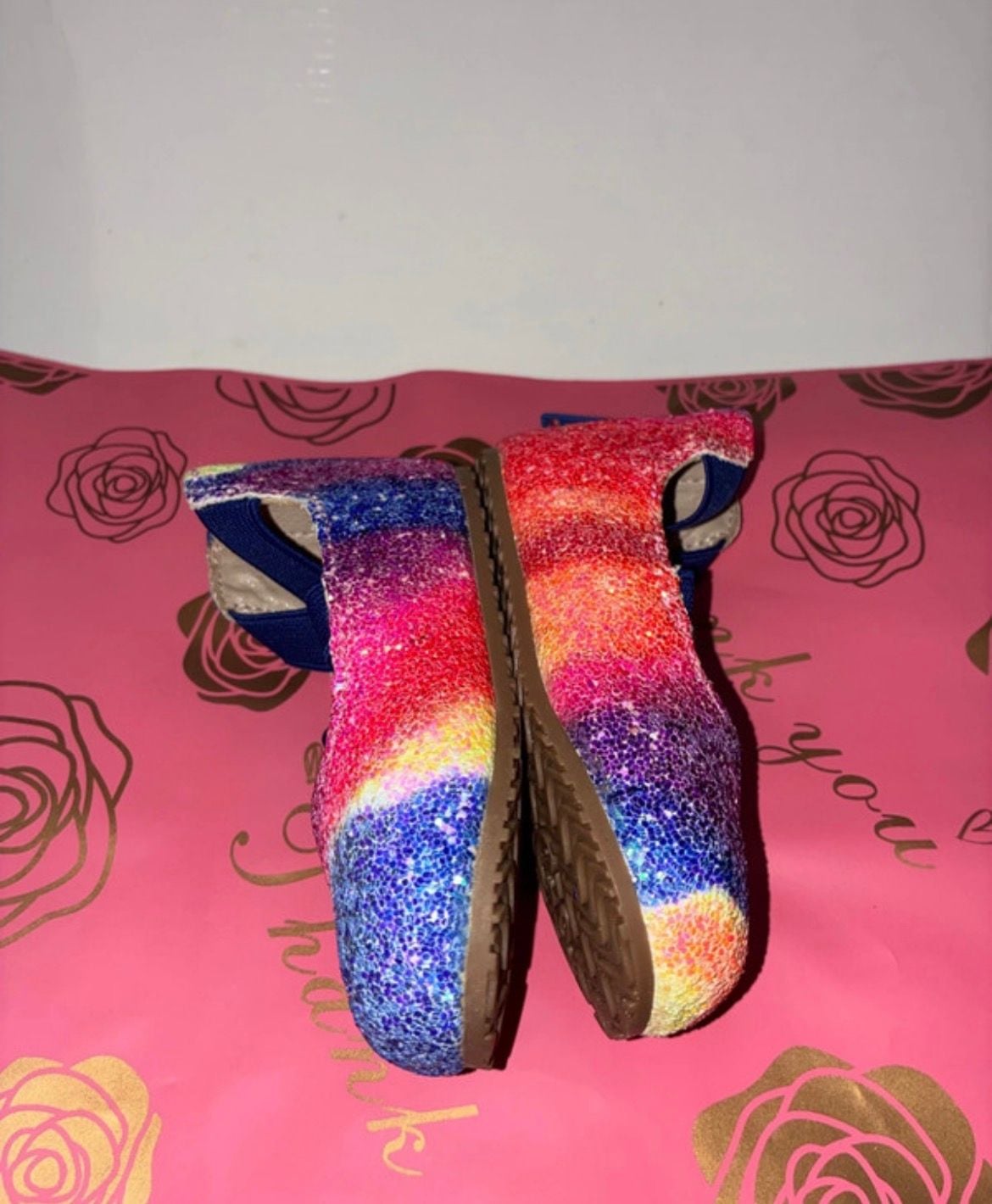A Bear Co. Glitter Ballet Flats Size 4T Multicolor 3