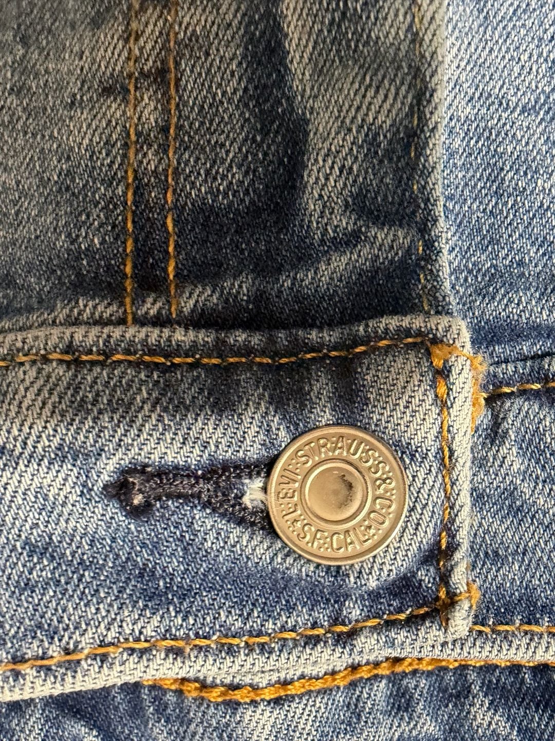Levi's 505 Straight Jeans Size 42x34 Blue Denim 2