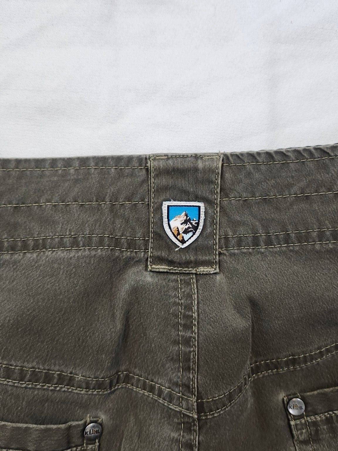 Kuhl Pants 38x30 Green Cotton Blend Hiking Cargo Outdoor Casual 8