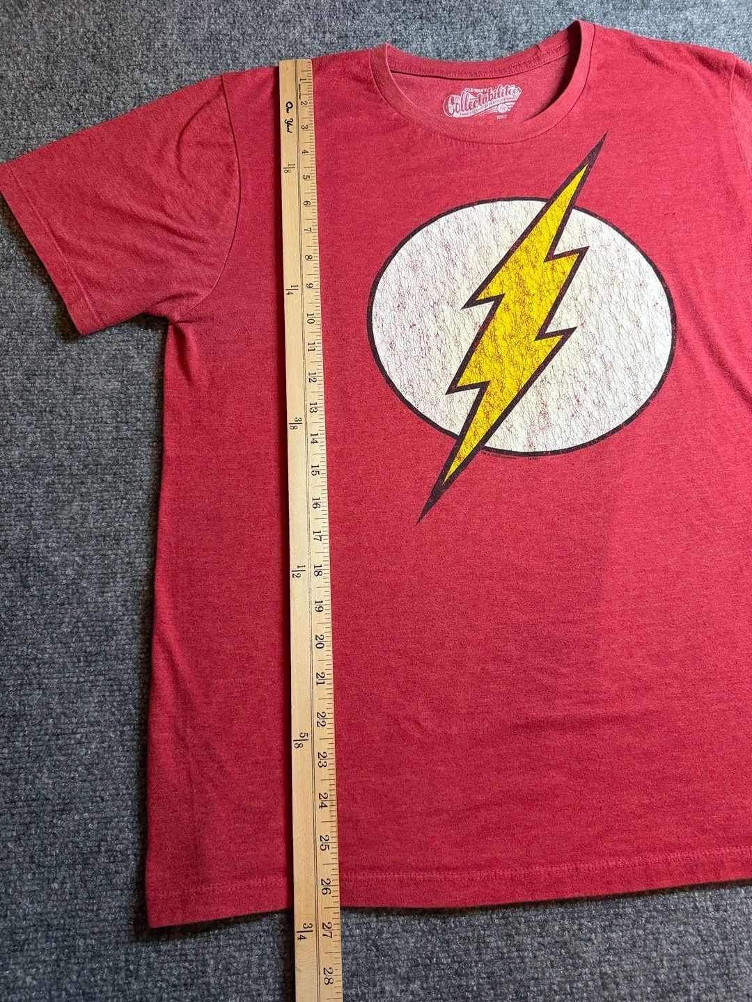 Old Navy DC Comics The Flash Graphic T-Shirt Size L Red 5