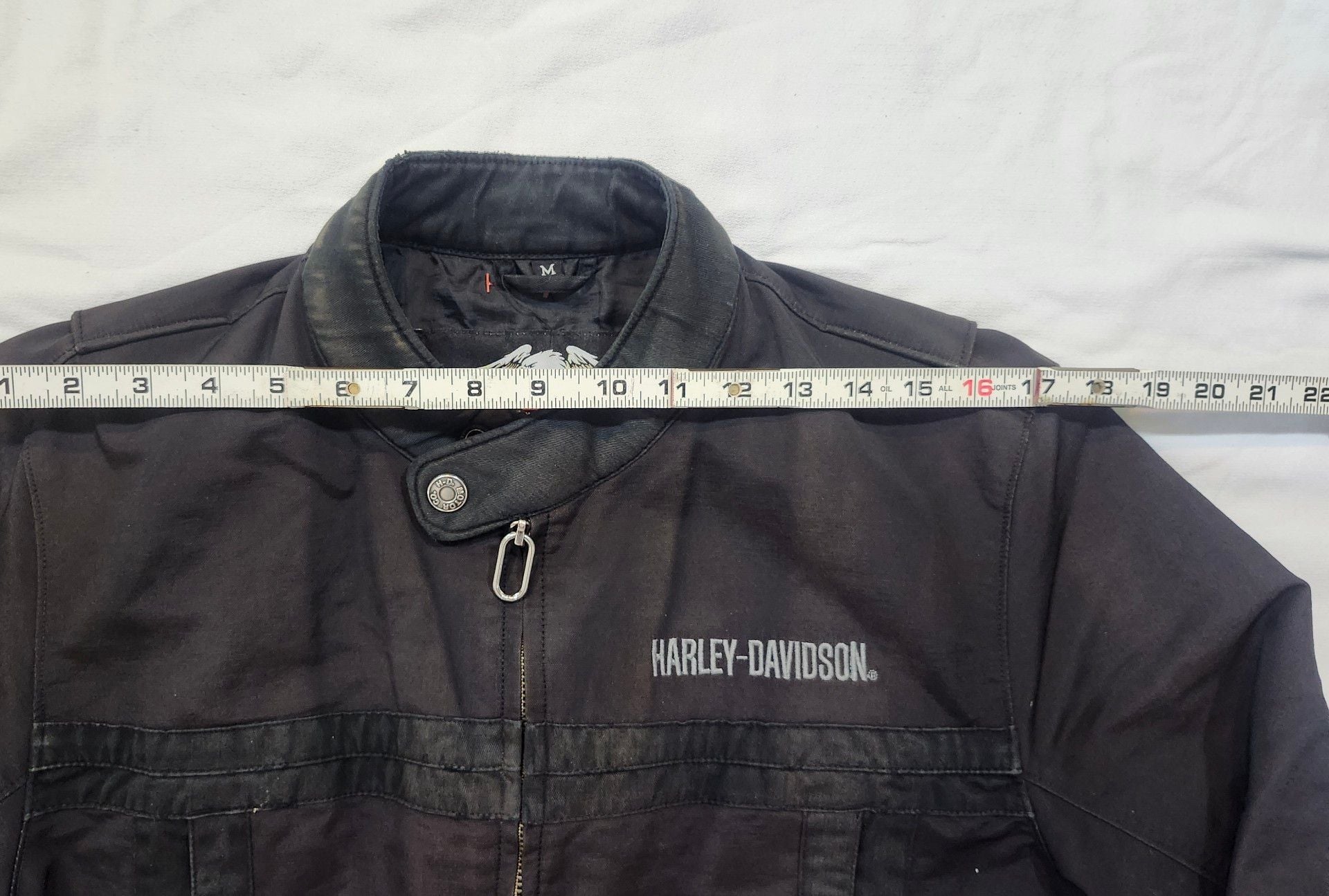 Harley Davidson Motorcycle Jacket Black Size S 7