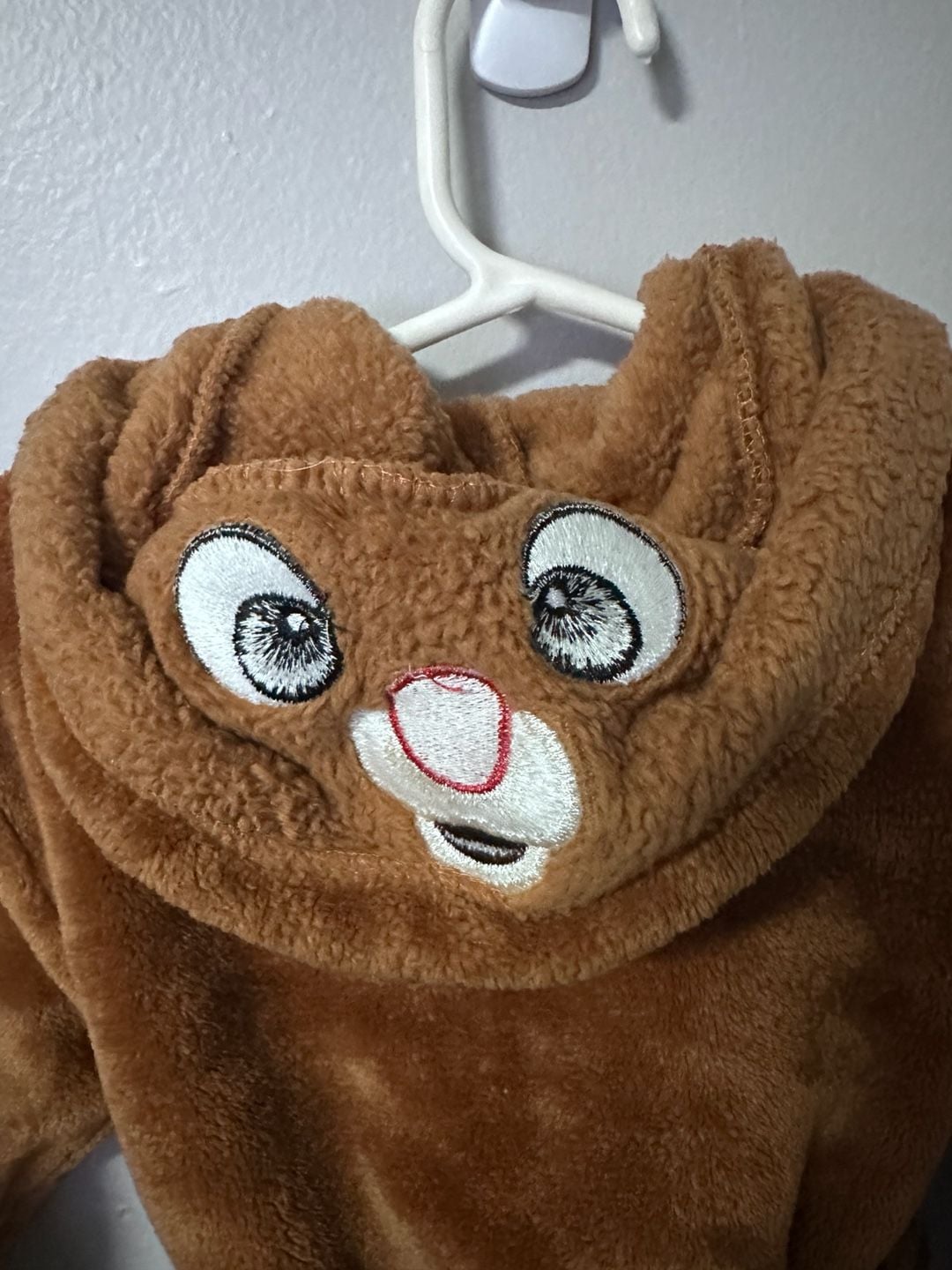 Rudolph Hooded Fleece Robe Size 2/3T Brown 7