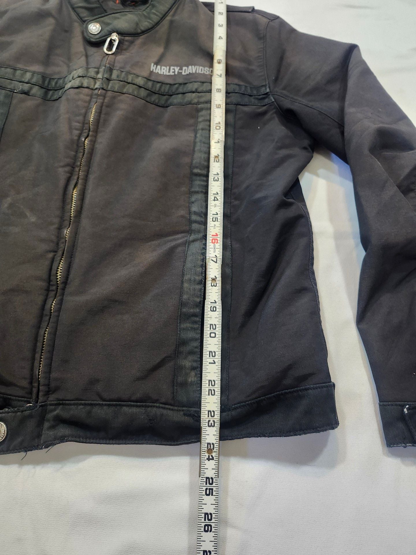 Harley Davidson Motorcycle Jacket Black Size S 8