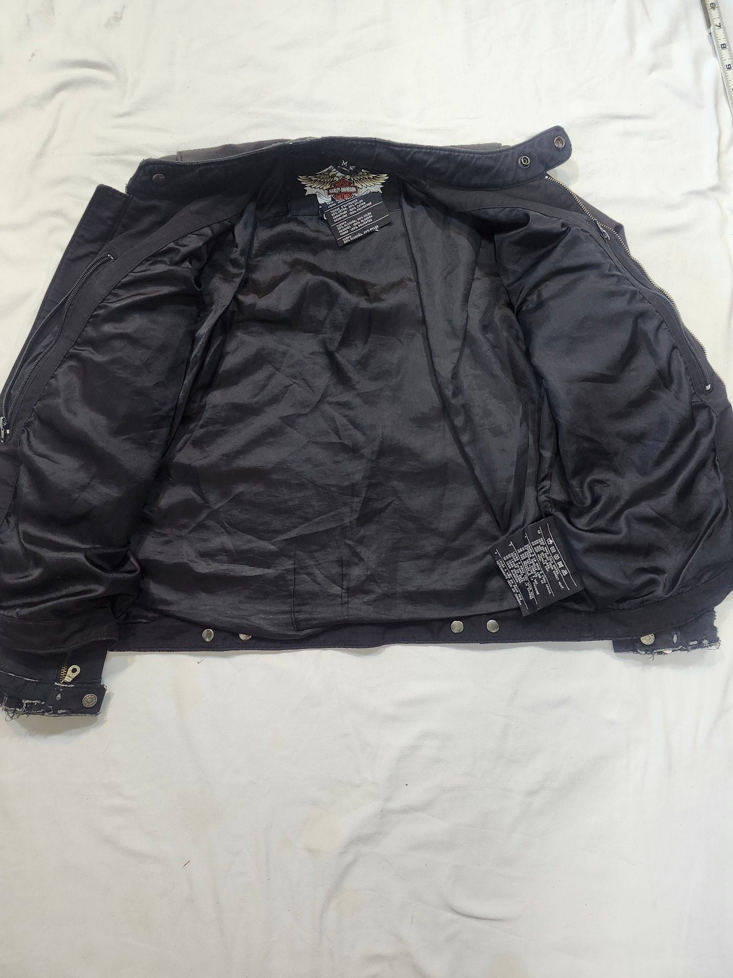 Harley Davidson Motorcycle Jacket Black Size S 11