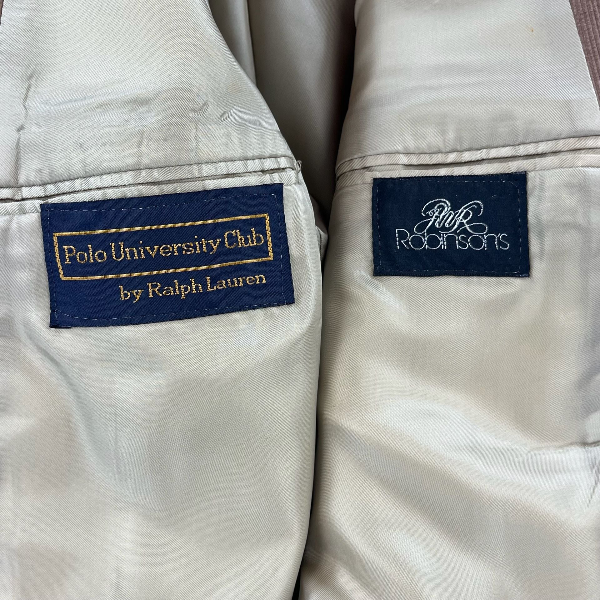 VTG 80s/90s Polo University Club by Ralph Lauren Corduroy Sport Coat Brown 4