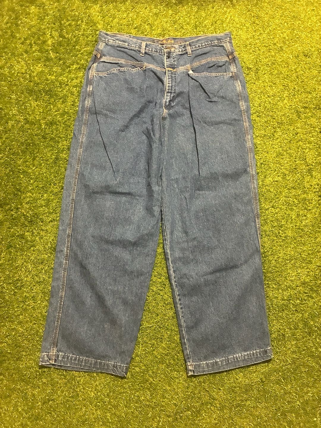 Baggy Denim Jeans Blue Size 38 2