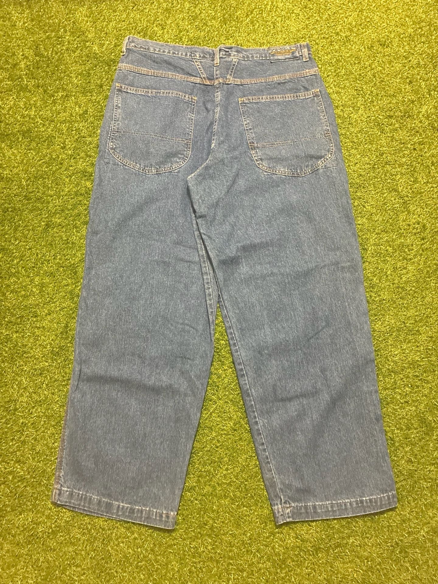 Baggy Denim Jeans Blue Size 38 3