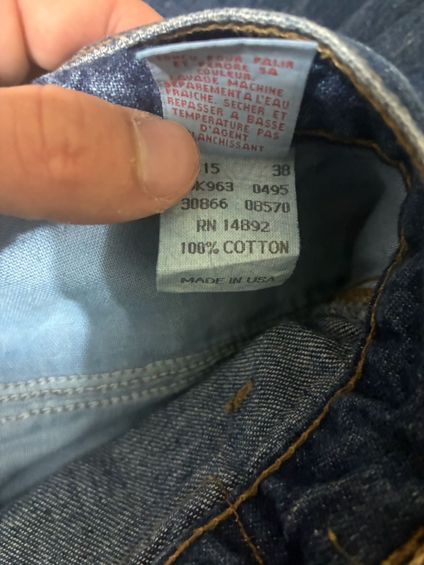 Baggy Denim Jeans Blue Size 38 5