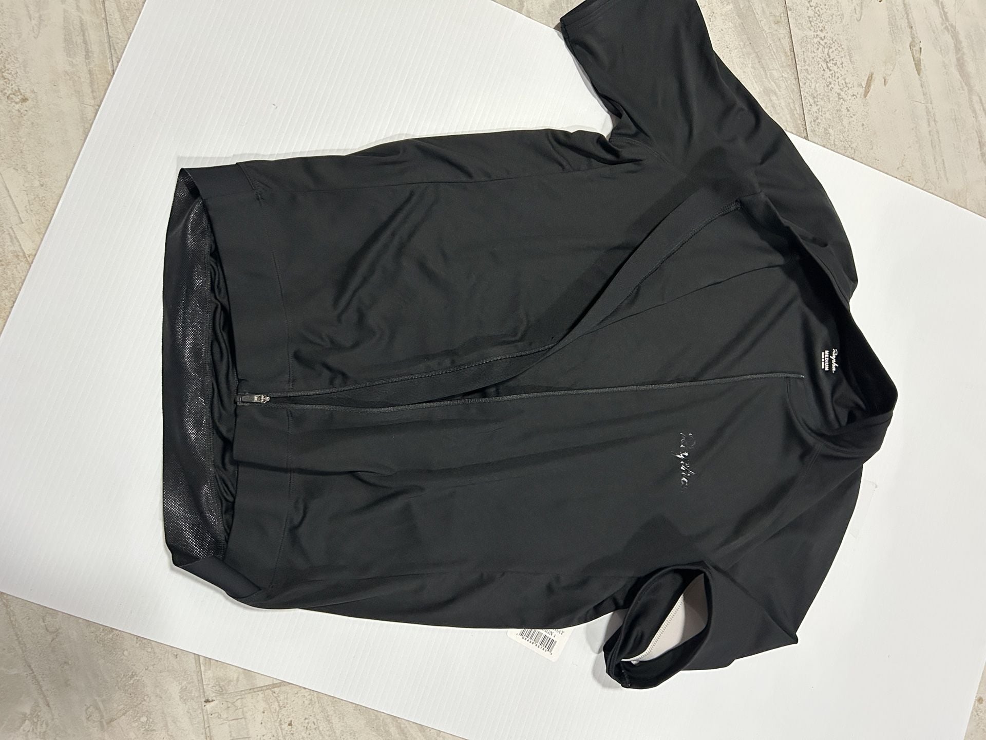 Rapha Cycling Jersey Size Medium Black Short Sleeve Full Zip 7